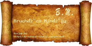 Bruchács Mihály névjegykártya